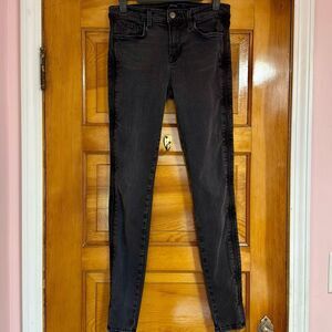 J Brand Liberty Graphite Black Grey Skinny Jeans Women’s 28